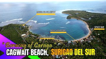 CAGWAIT SURIGAO DEL SUR WHITE SAND BEACH | DRONE SHOTS | HD | TRIP OUTDOOR