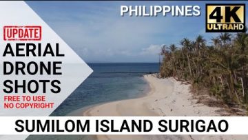 SUMILOM ISLAND SURIGAO CITY PHILIPPINES 4K DRONE AERIAL FOOTAGE NO COPYRIGHT