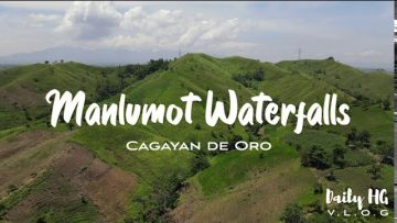 DJI Mavic air 2. 4k drone video. Manlumot waterfalls Cagayan de Oro. Mindanao, Philippines.