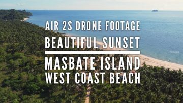 Air 2s Drone Footage of a Beautiful Sunset Masbate Island West Coast Beach