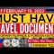🔴TRAVEL UPDATE: MUST HAVE TRAVEL DOCUMENTS FOR BALIKBAYANS AND FOREIGN NATIONAL AS OF 02/19/2022