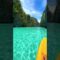 Kayaking on the crystal clear waters of Big Lagoon in El Nido
