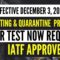 🔴TRAVEL UPDATE: BREAKING NEWS! IATF APPROVED THE NEW TESTING AND QUARANTINE PROTOCOLS FOR DEC. 3