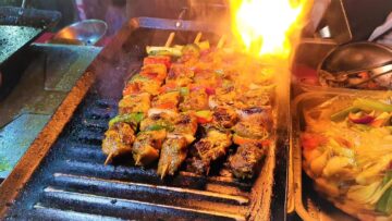 POPULAR STREET FOOD | Baguio Night Market Part 2 | Isaw | BBQ | Shawarma | Sweet Corn | Kebab